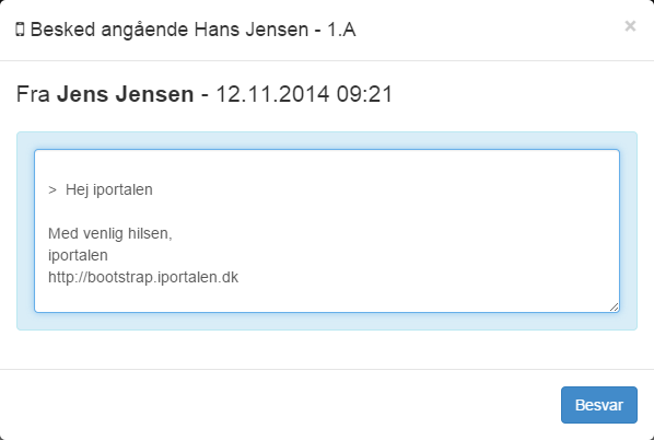 beskederbesvar